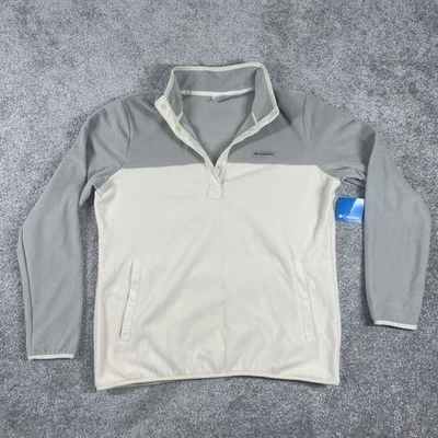 Pulôver Columbia 1/4 Snap Feminino Extra Grande Fleece Foster Creek Colorblock Novo com etiquetas - Imagem 1 de 4