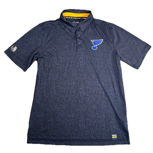 NEUWERTIG Fanatics St. Louis Blues NHL Hockey Golf Poloshirt Herren Gr. M Navy Freizeit - Bild 1 von 11