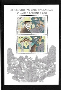JWStamps: Hoja de recuerdo del zoológico de Berlín de Alemania. #1831 - Imagen 1 de 1