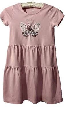 Vestido para niñas Cherubino "Butterfly Dreams" rosa lentejuelas Foto 1 de 4