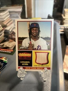 Luisangel Acuna 2025 Topps Heritage Clubhouse Collection Relic Rookie RC #CCR-LA - Picture 1 of 2