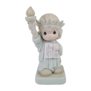 šØ Precious Moments 528862 Figura in porcellana patriottica "America Youre Beautiful" - Foto 1 di 7