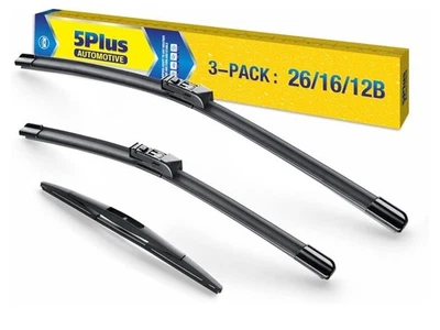 Set of 3 Front & Rear Wiper Blade for 2018-2023 Subaru Impreza OEM Quality - Image 1 of 4