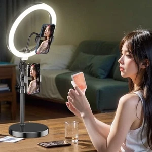 Support Bluetooth 3-Color Fill Light 3 Cold Shoe Phone Camera Stand Outdoor - Picture 1 of 7