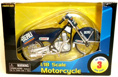 Motocicletas Maisto Kid Connection 2004 escala 1:18 azul Beru Ice Racer Foto 1 de 4