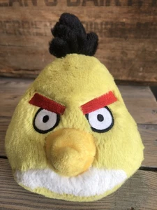 Peluche Angry Birds Yellow Bird Chuck Commonwealth 2010 peluche 6 pollici - Foto 1 di 9
