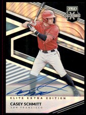 2020 Elite Extra Edition Signatures #49 Casey Schmitt Autograph