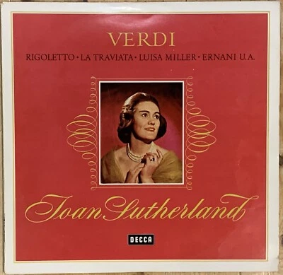 SXL 6190 JOAN SUTHERLAND sings Verdi Arias Decca LP SXL 21118-B Black Gold MINT - Image 1 of 4