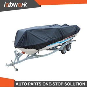 Labwork V-HULL Boat Cover For 17-19 FT Boat Waterproof Heavy Duty Trailerab - Picture 1 of 17