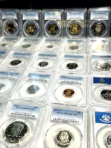 PCGS GRADED PR69 DCAM Grab Bag 🌟Aus großem Nachlass🌟 - 2X Münze USA Polierte Platte Münzen - Bild 1 von 12