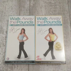 Walk Away the Pounds: Leslie Sansone Set of  Two VHS Tapes  Brand New Sealed - Picture 1 of 5