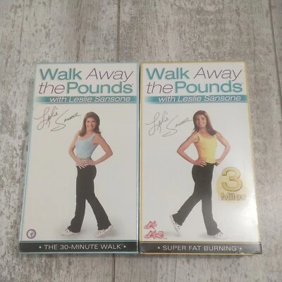 Walk Away the Pounds: Leslie Sansone Set of  Two VHS Tapes  Brand New Sealed - Image 1 of 4