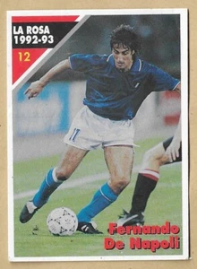 LE CARDS DEL MILAN - MASTERS CARDS N. 12 "LA ROSA 1992-93" FERNANDO DE NAPOLI - Foto 1 di 2