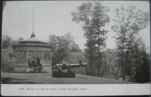 Cedar Rapids, IA 1907 Postcard: Bever Park Scene - Iowa - Picture 1 of 1