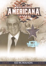 2008 Donruss Threads Americana Materials Position #BA-38 Ed McMahon /250 MEM