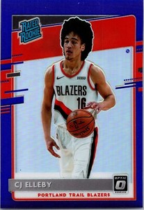 2020-2021 Panini Donruss Optic Basketball Purple Rated Rookie CJ Elleby #195
