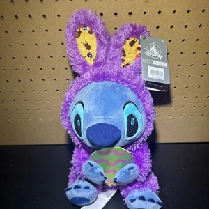 Disney Store Lilo & Stitch 13” Purple Plush Easter Bunny 2024 NWT - Bild 1 von 7