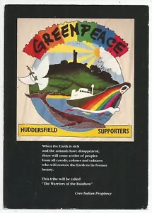 Greenpeace on informative 1984 local post cover to UK and 1991 color postcard - Picture 1 of 3