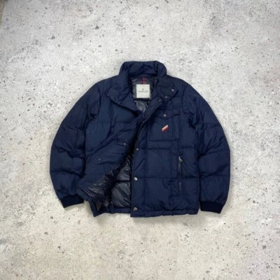 Moncler Reynold Down Jacket Puffer Coat Blue Vintage Size 3 - Image 1 of 4