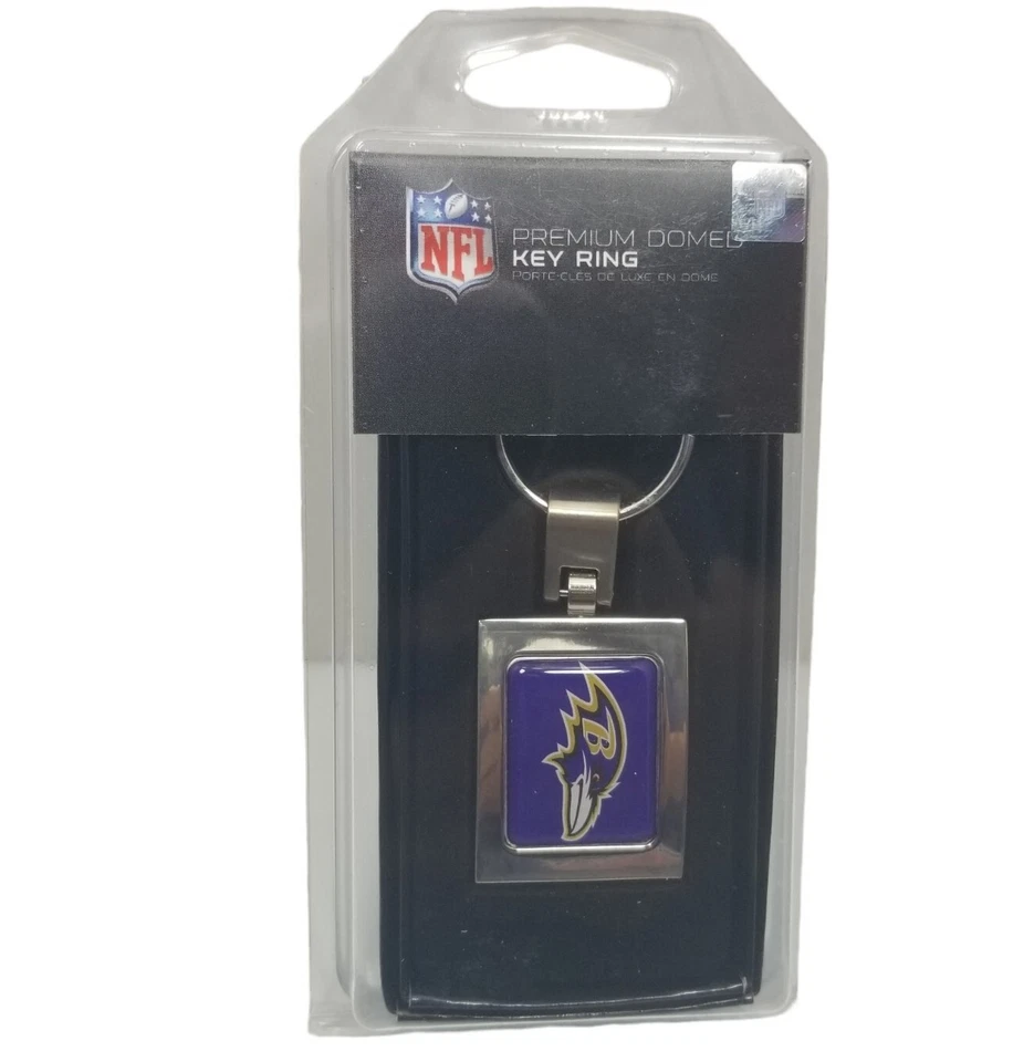 NFL Premium Domed Key Ring Baltimore Ravens - Image 1 of 3
