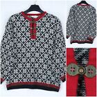 Womens Jumper Large Size Us 12 Eu 42 Vintage Norwegian Nordic Pullover Sweater