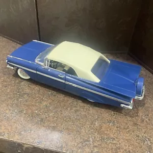 Road Tough 1959 Chevy Impala Convertible w/Top 1:18 Scale Diecast Model Car Blue - Picture 1 of 8