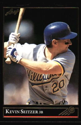 1992 Leaf Kevin Seitzer #399 Milwaukee Brewers - Image 1 of 2