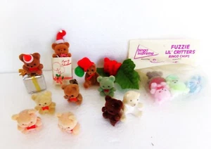 LOTE DE 15 MINI OSOS DE NAVIDAD DE COLORES DIFUSOS PIN CHIPS DE BINGO ARTESANÍAS - Imagen 1 de 4