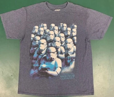 Star Wars Stormtroopers Blue Kids Tshirt Large - Image 1 of 4