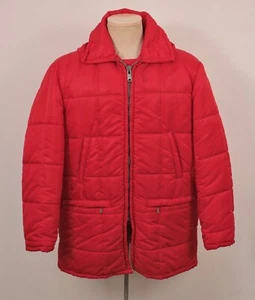 VTG Men's 60s Red Ted Williams Puffy Down Hunting Jacket / Coat Sz M/L 1960s - Picture 1 of 8