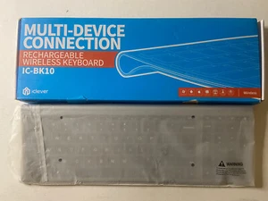 iClever IC-BK10 Bluetooth Universal Ultra-thin Keyboard - Silver - Picture 1 of 8