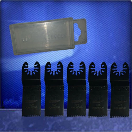 5 Sägeblätter 32mm Japan Sägeblatt Aufsätze für Dremel Multi Max MM20 mit Box - Bild 1 von 1