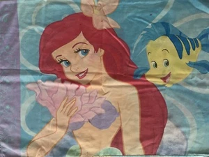 Disney The Little Mermaid Ariel Twin Flat Sheet And Pillowcase Fabric Bedding - Picture 1 of 6