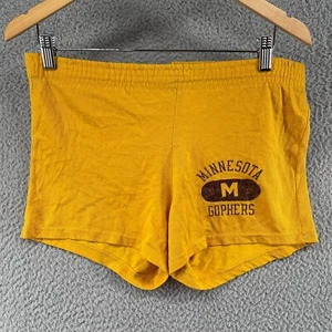 Vintage 80er Champion Minnesota Gophers goldgelbe Booty Shorts Medium USA - Bild 1 von 10