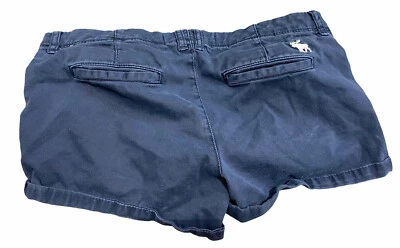 Abercrombie & Fitch Shorts Bottoms Women's Junior Size 2 26 Blue Cotton Blend - Image 1 of 4
