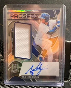M.J. Melendez 2022 Spectra Prospect Jersey/Auto Silver Prizm #72/75 - Royals - Picture 1 of 2