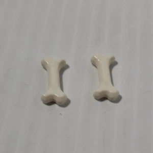 LEGO Dog Bone (Corto) BLANCO (x2) 93160 NUEVAS PIEZAS DE REPUESTO - Imagen 1 de 5