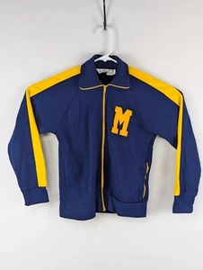 VINTAGE University of Michigan Jacket Adult Small Youth XL Athletic Full-Zip - Picture 1 of 12