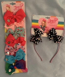 JoJo Siwa Girls 7 Days of the Week Small Bow Set And Headband - Picture 1 of 7