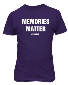 Memories Matter End Alz Alzheimer Disease Awareness Unisex T-Shirt - Picture 1 of 3