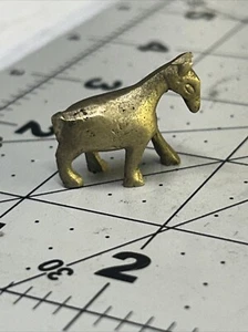 Intagliato a mano. Statua statuina piccolo cavallo/asino in ottone - Foto 1 di 8
