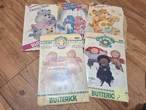 Lot of 5 Care Bear and Cabbage Patterns - Picture 1 of 1
