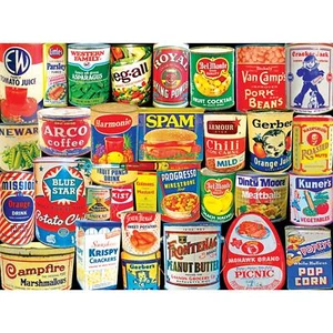 RoseArt Retro Cans 1000 Piece Jigsaw Puzzle - Picture 1 of 6
