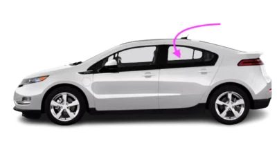Fits 2012-2015 Chevrolet Volt 4Door Hatchback Rear Left Driver Side Window Glass - Image 1 of 4