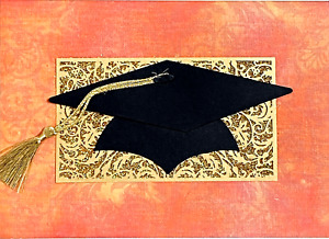 Papyrus Greetings Graduation Card Grad Cap with Gold Cord Tassel Congratulations