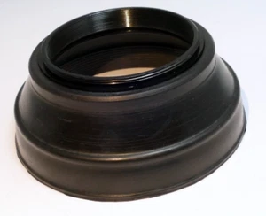 49mm  Rubber Lens Hood Shade  double threaded for 50mm f1.7 f2 - Picture 1 of 5