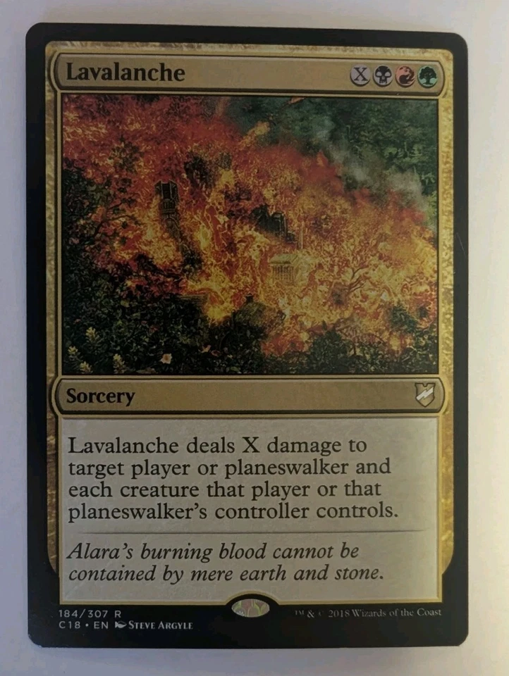 Lavalanche Commander 2018 - MTG RARE  - Image 1 of 1