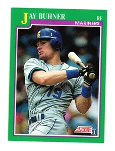 1991 Score #125 Jay Buhner Seattle Mariners - Picture 1 of 2