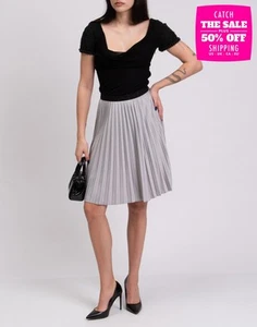 RRP €650 MONCLER Jersey Pleated Skirt Size XS Unlined Branded & Elastic Waist - Picture 1 of 12