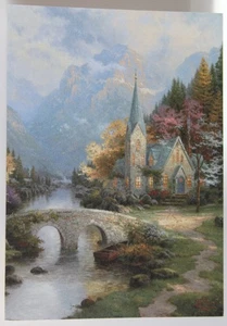 12 Pc. Thomas Kinkade ~Sympathy Acknowledgement ~  Thank You Cards W/ Envelopes - Picture 1 of 5